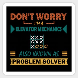 elevator mechanic problem solver Sticker